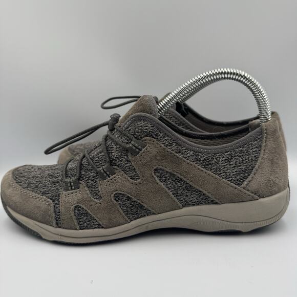 Dansko Shoes Womens 9 Holland‎ Sneaker Gray Leather Drawstring Low - Picture 2 of 8